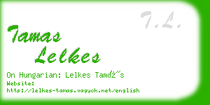 tamas lelkes business card